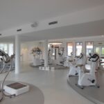 A bright and modern gym