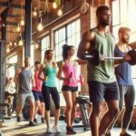 Diverse Group Working Out at a Gym