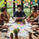 Group of People Brainstorming at a Table